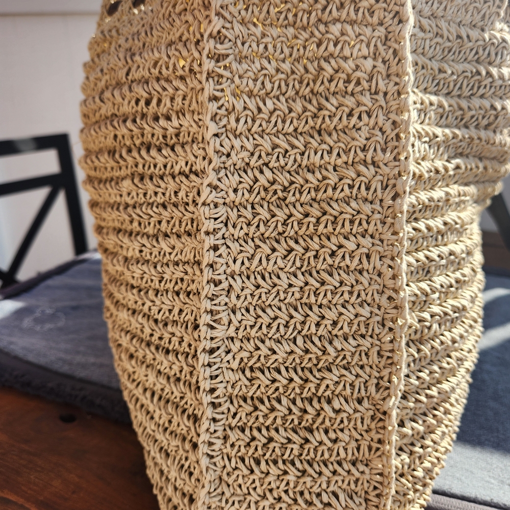 Eddie Bauer Natural Woven Tote - Picture 9 of 11